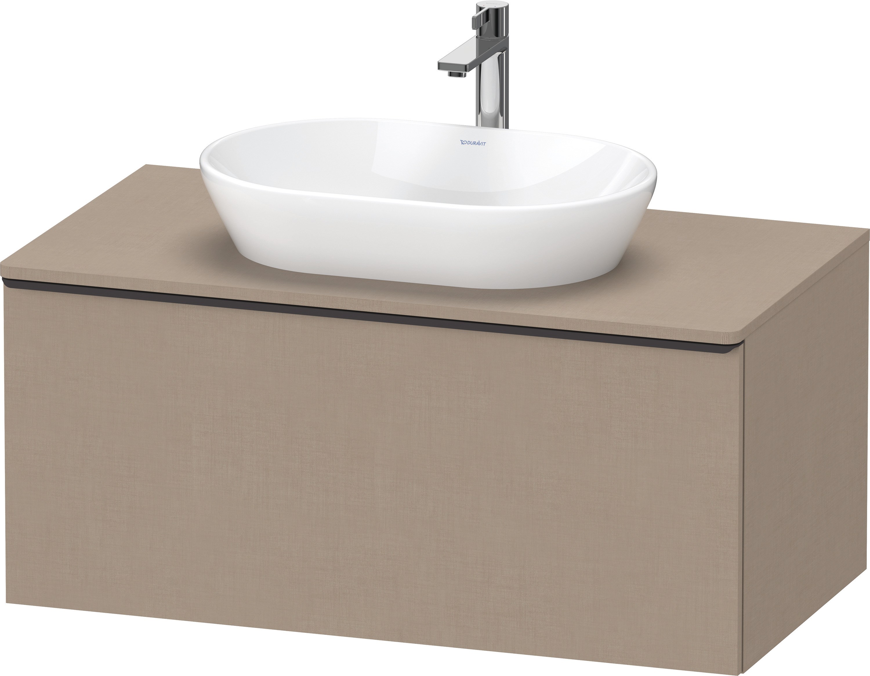 Duravit D-Neo,Kons-WTU,Ausz:1,Gr:Diam.Schwarz 1000x550x459mm,Wdh, Leinen Matt, Dekor