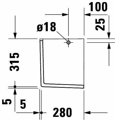 DU Halbsäule Starck 3 f.030065/60/55 u.030480/70/10 weiß