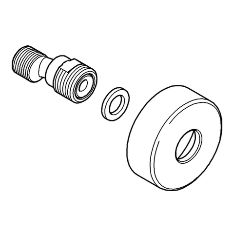 GROHE S-Anschluss 12662 nickel gebürstet