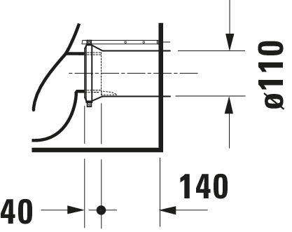 Duravit SWC D-Neo 650mmm, weiß, rimless, TS, Abg.waagr., BTW, Bef.inkl., HYG