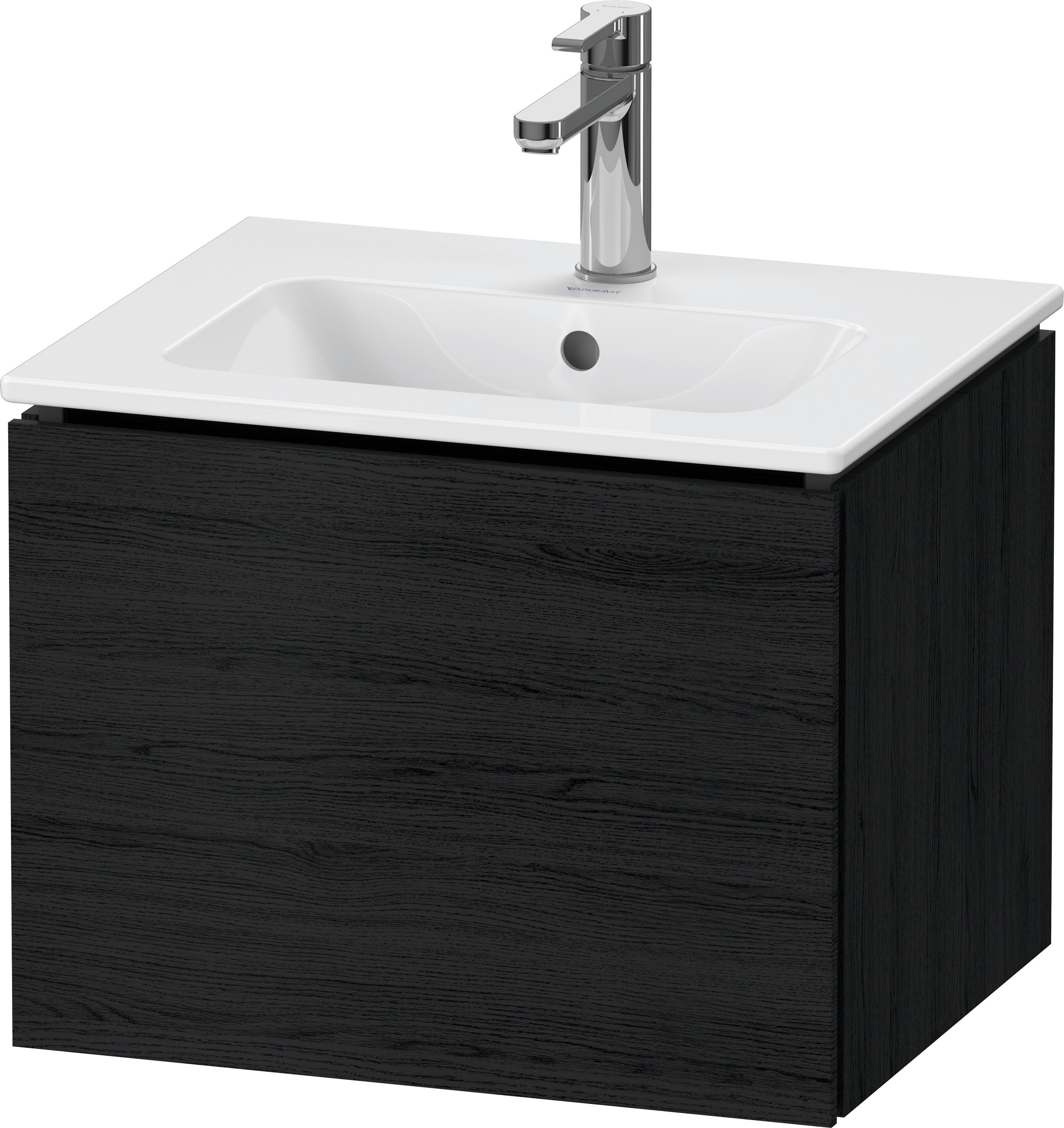 Duravit WTU L-Cube wandhängend, 1 Auszug 400x520x421mm, Eiche Schwarz