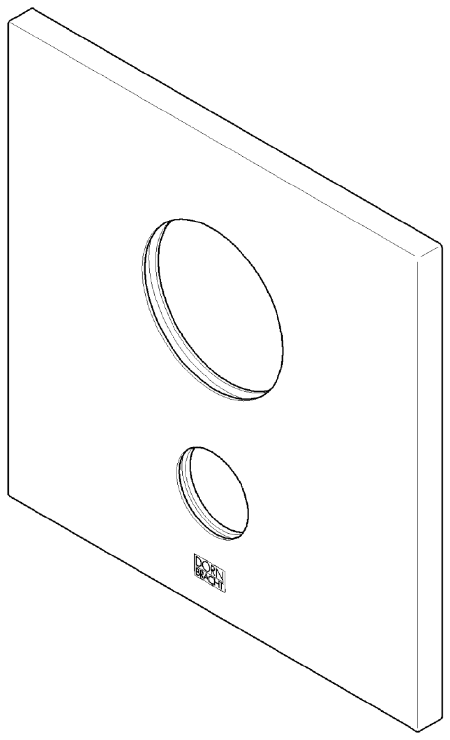 DO xSTREAM Rosette ERSATZTEILE 091102131 154 x 154 x 9,5 mm Chrom