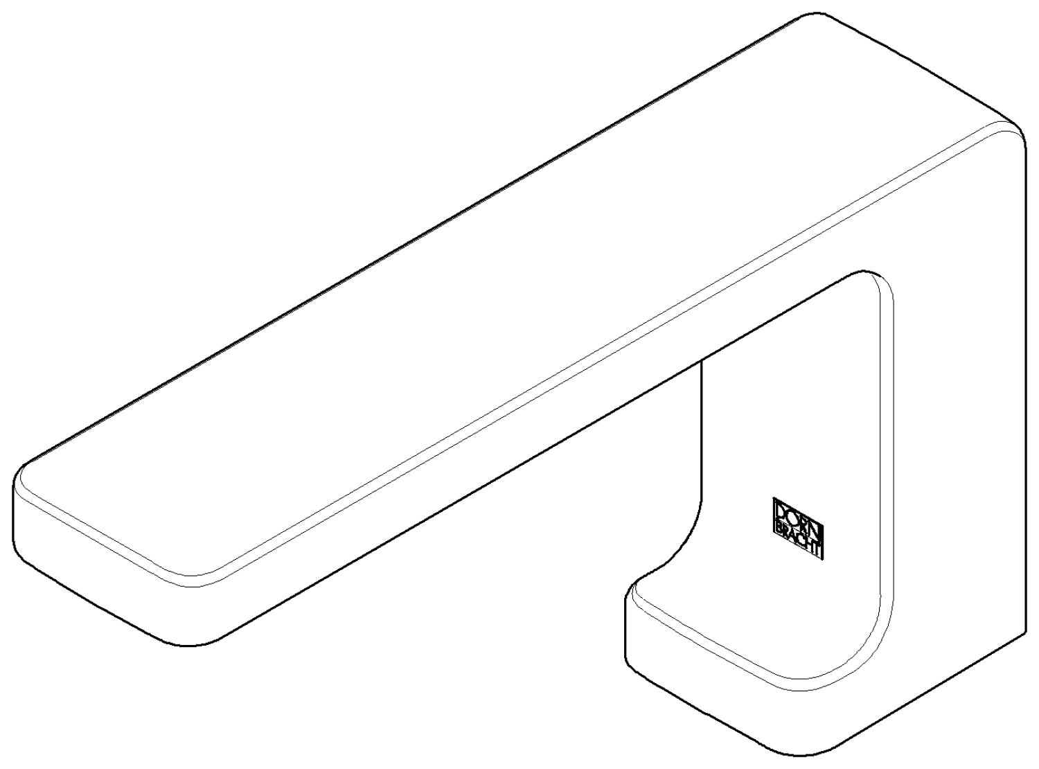DO Auslauf ERSATZTEILE 09117109510 47 x 113 x 205 mm Platin gebürstet
