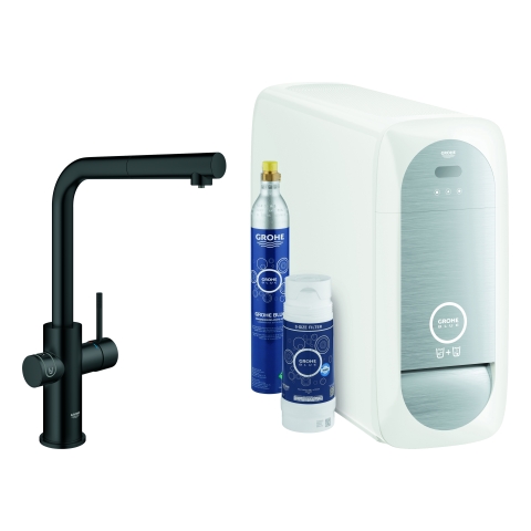 GROHE Starterkit GROHE Blue Home 31539 azb. Mouss. BT/WIFI L-Ausl. velvet black