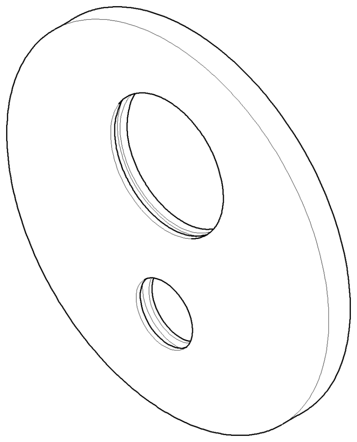 DO Rosette ERSATZTEILE 091102068 D 150 x 10 mm Chrom