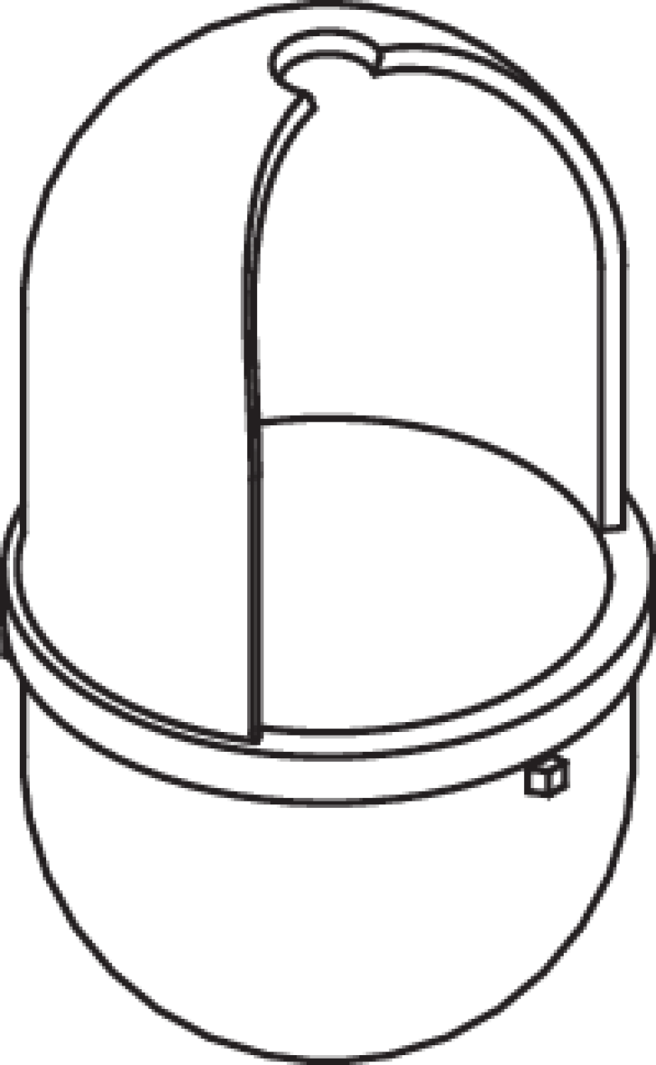 HEWI Bürstenbehälter f. WC BG 477.20.100 reinweiß