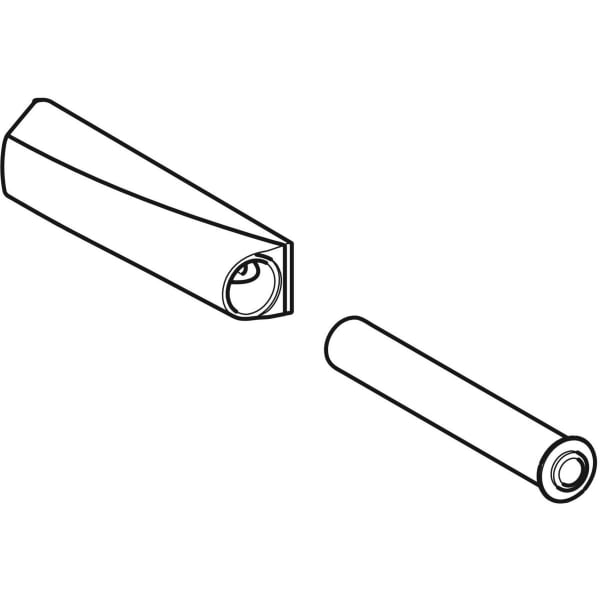 Geberit Push-open Formstück (3 Stück) zu Smyle eckig WTU