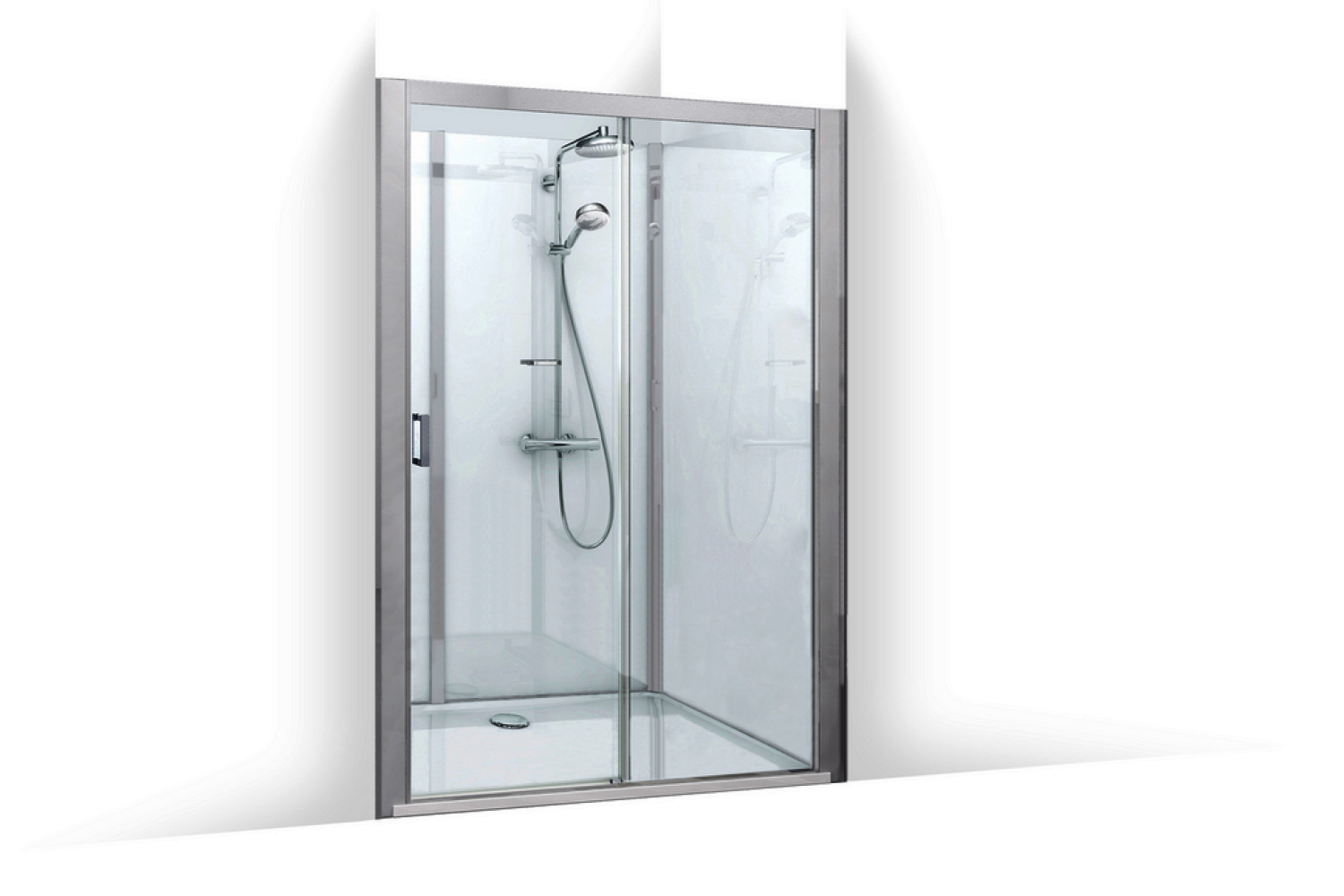 Roth Komplettdusche Vinata Spirit Ni Hoch weiß 1160x777 ESG klar