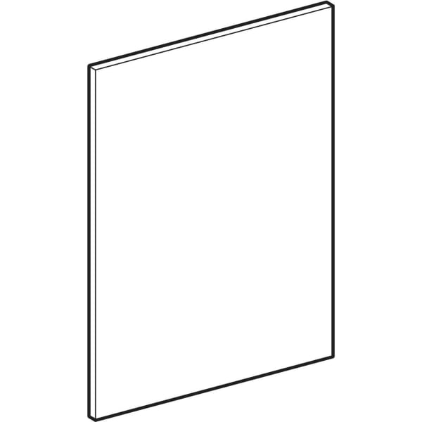 Geberit Tür f. Acanto Unterschrank für HWB B:40cm, weiß / Glas