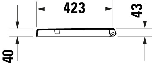 DU Univ. WC-Sitz Eckig Tief 438mm Ülap. Absenkaut.,abnehmb.,Scharn. Edelst.,Weiß