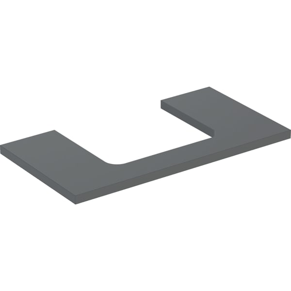 Geberit ONE WT-Platte, Ausschnitt mi. für AWT 90x3x47cm, lava matt