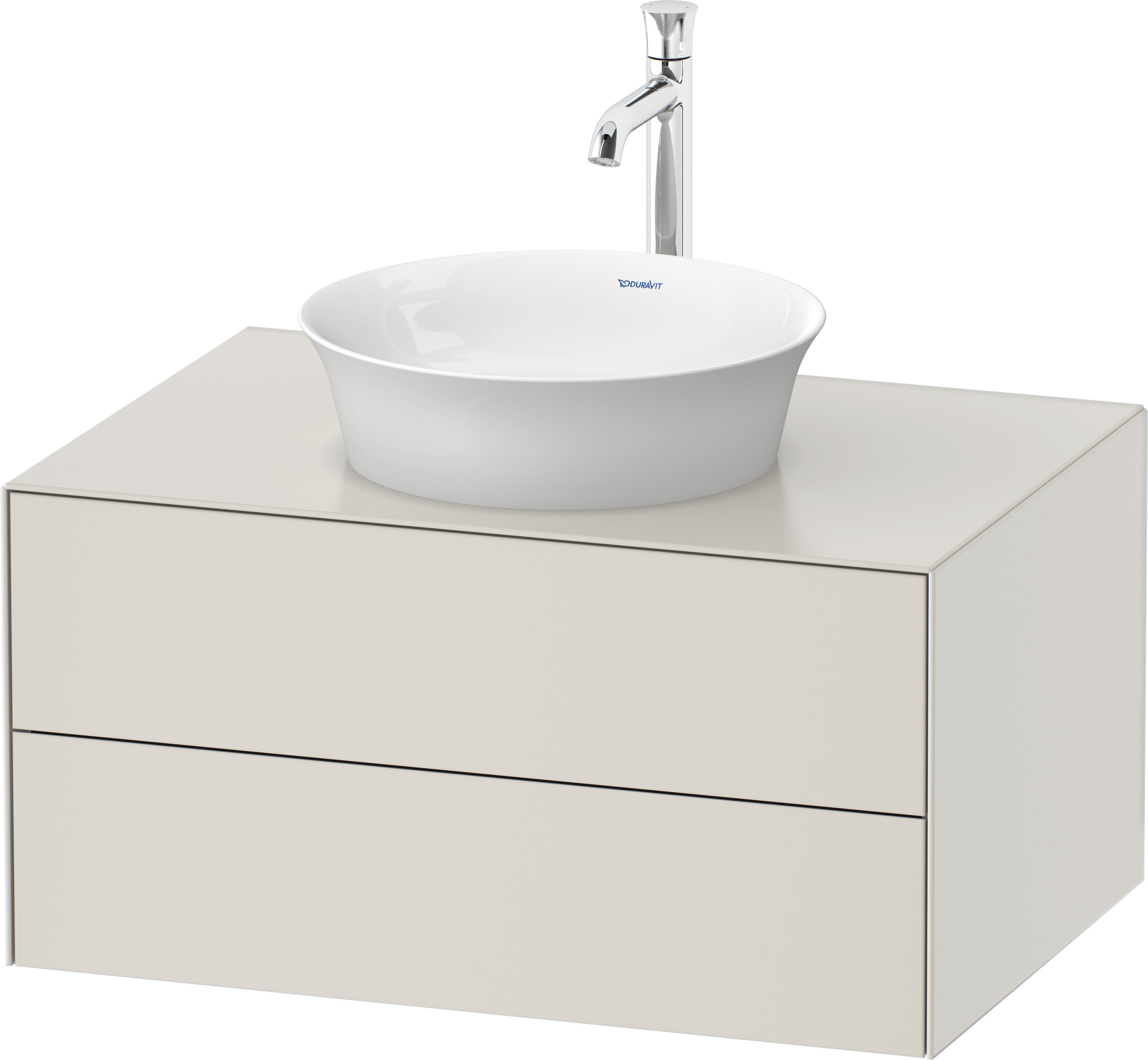 Duravit WTU White Tulip wandhängend, 2 SchKa 408x800x550mm, Nordic Weiß Seidenmatt