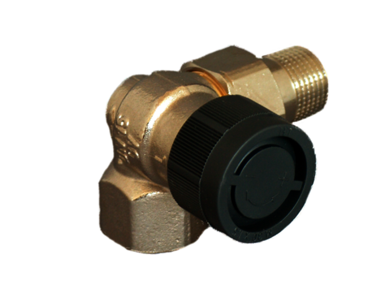 OVENTROP-Thermostatventil "A" DN15, R 1/2, PN10, Winkel-Eck links