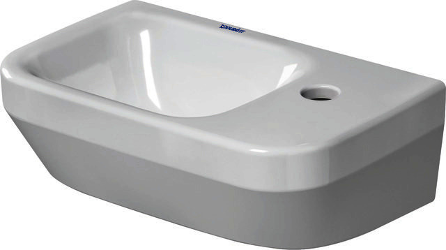 DU Handwaschbecken DuraStyle, Weiß 360x220mm,o.ÜL,m.HLB,HL re,Bef.inkl,WG