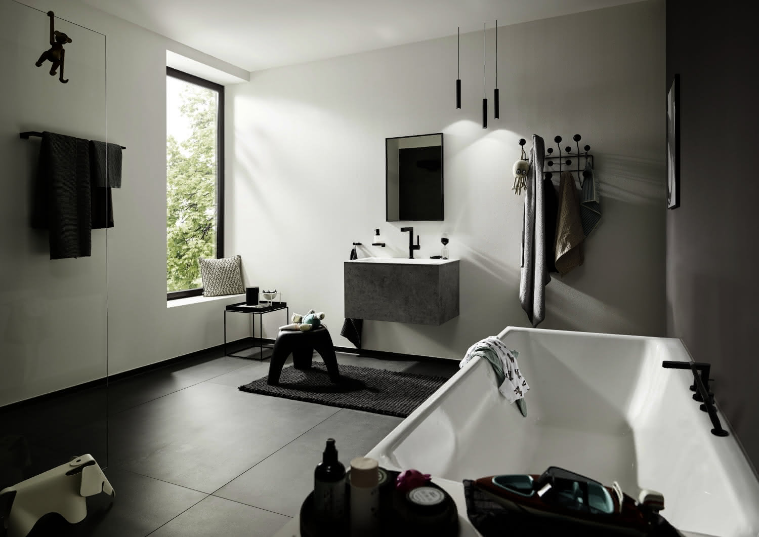Hansgrohe Waschtischmischer 260 Finoris Highriser mattschwarz