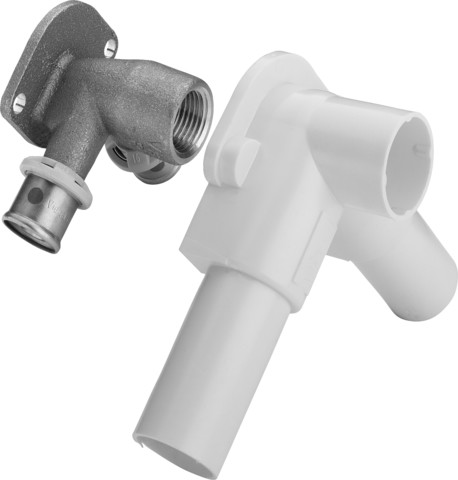 Viega Doppelwandscheibe mit SC Sanfix P 2125.4 in 16mm x Rp1/2 Rotguss