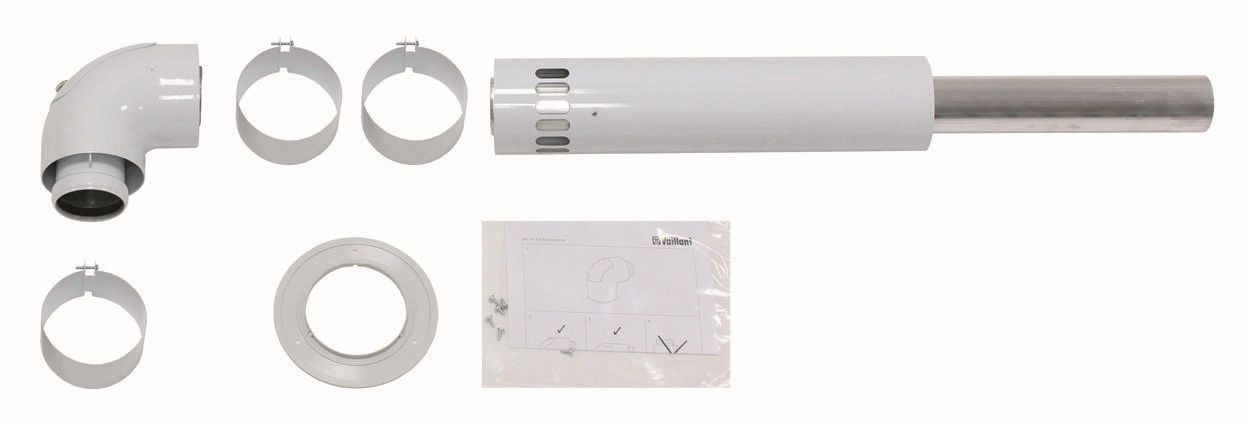 Vaillant Basis-Anschuss-Set LAS turboTEC Luft-/Abgasführung, Alu, 60/100 mm