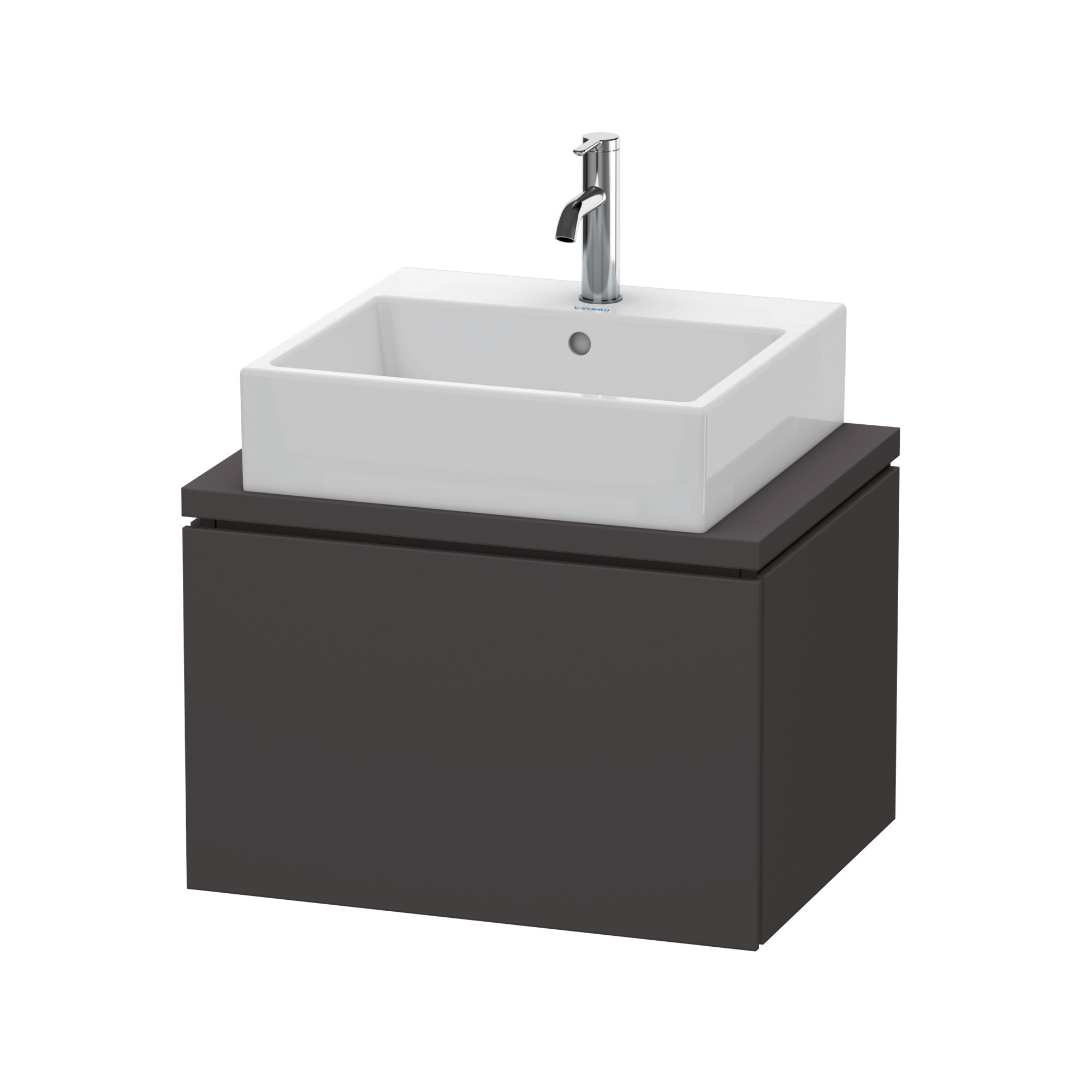 DU WTU f.Console Comp.L-Cube 400x620x477 1 Auszug, Graphit Supermatt