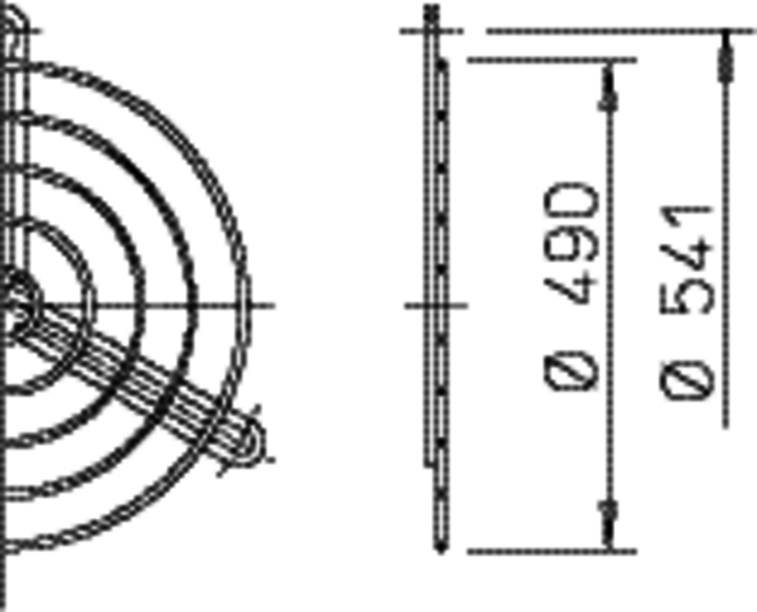 Helios SG 500 Schutzgitter zu Rohrflansch
