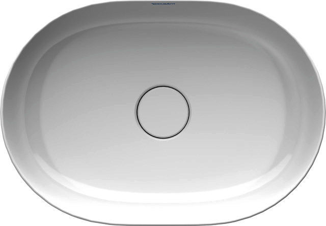 DU Aufsatzbecken Luv 500x350mm geschliffen, o.ÜL, o.HLB, weiß, WGL