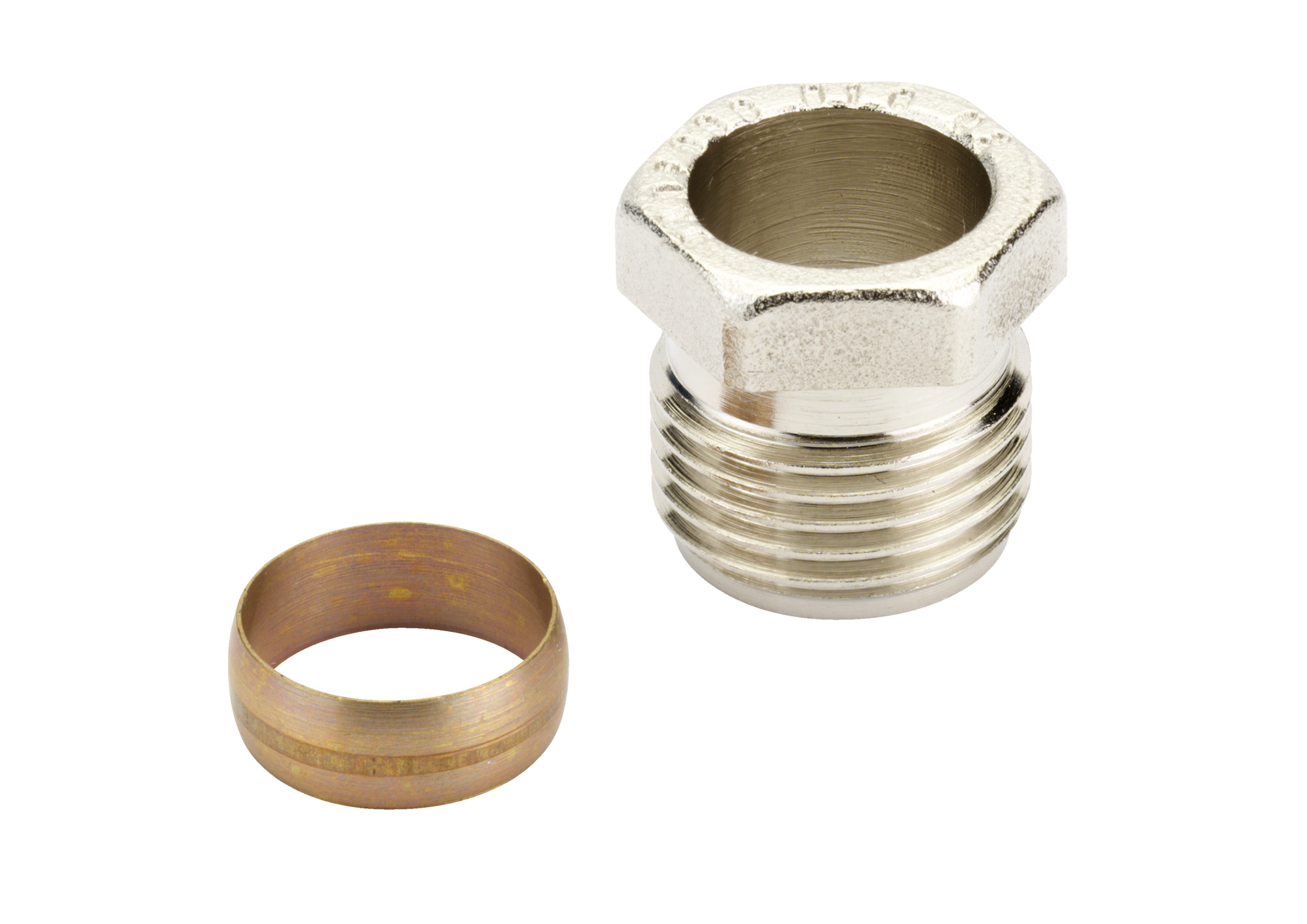 Danfoss Klemmverbinder R 1/2 AG auf 16mm für Stahl- und Kupferrohre