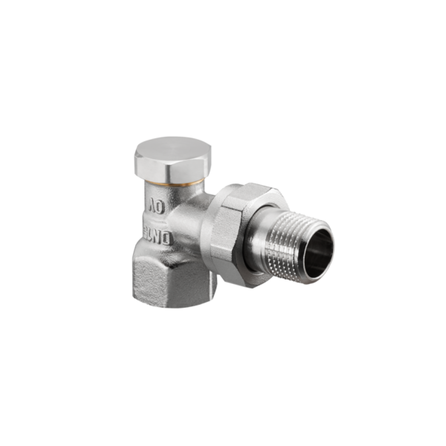 OVENTROP-HK-Verschraubung "Combi 2" DN15, 1/2", PN10, Eck, Ms, vernickelt