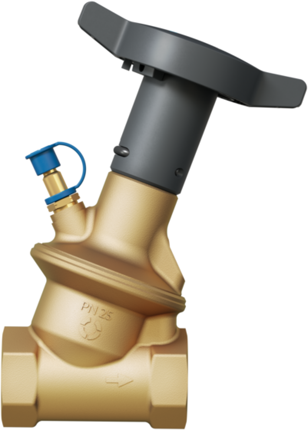 Oventrop-DP-Regler HydroControl D PN25 DN25, Rp1 IG, EZB, 5-30kPa