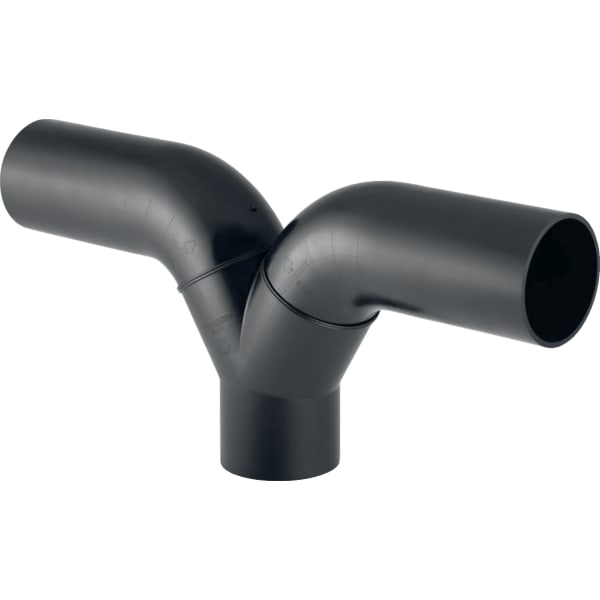 Geberit PE Hosenabzweig 2 x 90Gr mit langen Schenkeln d110/110 Geberit PE Hosenabzweig 2 x 90Gr mit langen Schenkeln d110/110
