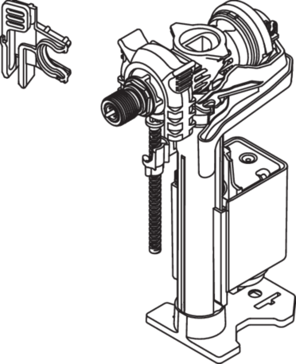 HEWI Füllventil, WC-Modul S 50, für Vorwandlemente S50.02.