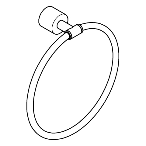 GROHE Handtuchring Atrio 40887 warm sunset gebürstet