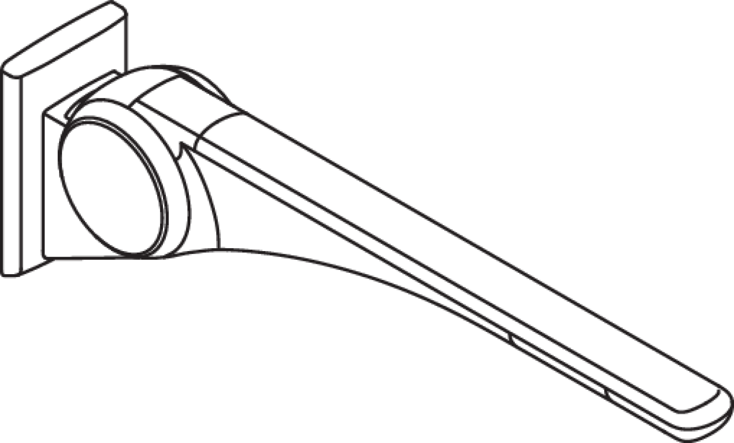 HEWI Stützklappgriff Basic,700 mm weiß hochgl.- weiß matt