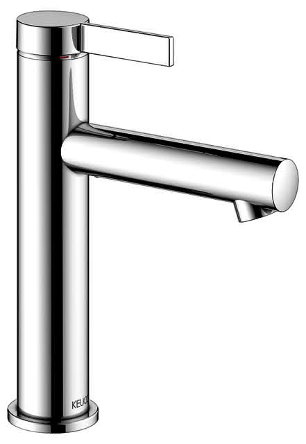 KEUCO EHM-WT-Mischer 130 IXMO 59501, o.Zug.-Ablgrt. Pure, Rosette rd. verchr.