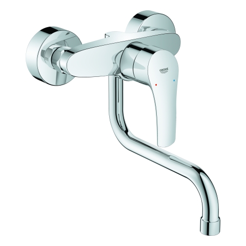 GROHE Einhand-SPT-Batterie Eurosmart 31391_3 Wandmontage Ausld. 217mm chrom