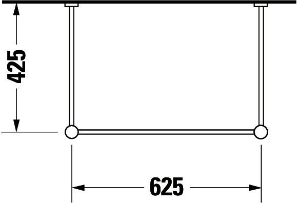 DU Metallkonsole Vero für 045470, höhenverstellbar, chrom
