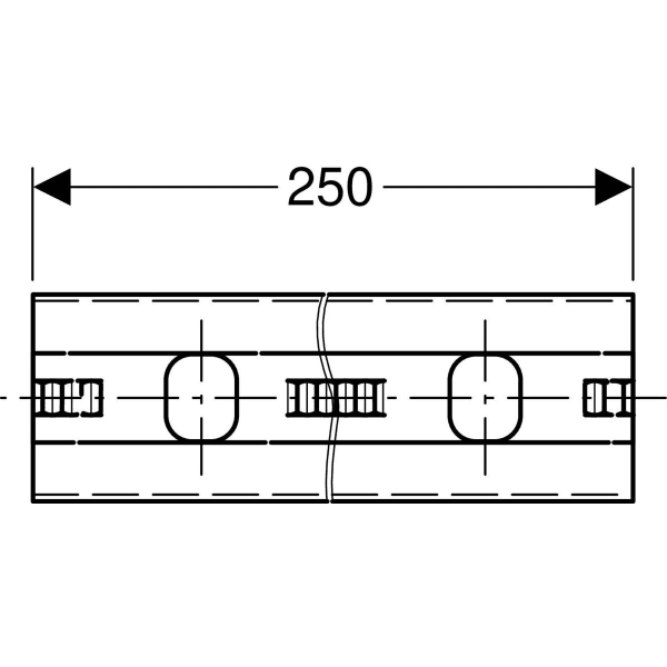 Geberit GIS Schiene verzinkt 3,2 x 0,7 cm