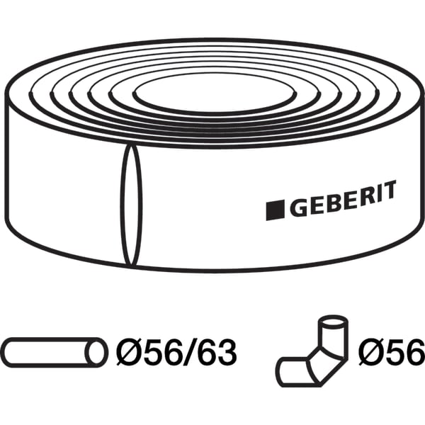 Geberit Dämmschlauch aus PE d56/63