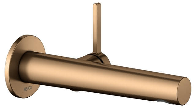 KEUCO EHM-WT-Mischer UP Edition 400 51516, f. W.-Mont. Ausl. 197 mm Bronze geb.