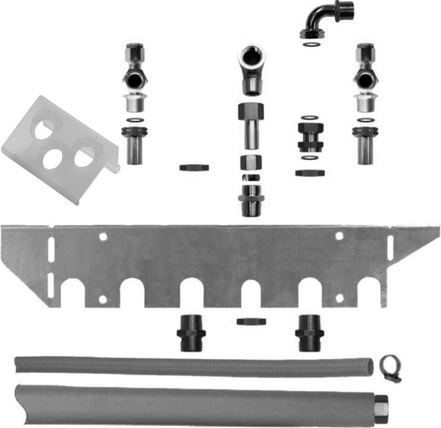 Wolf Anschluss-Set CGS-2 Verrohrung für Auf- und Unterputzmontage Wolf Anschluss-Set CGS-2 Verrohrung für Auf- und Unterputzmontage