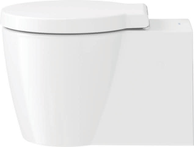 DU Wand-WC Starck 1 575 mm Tiefspüler, Durafix, weiß WonderGliss