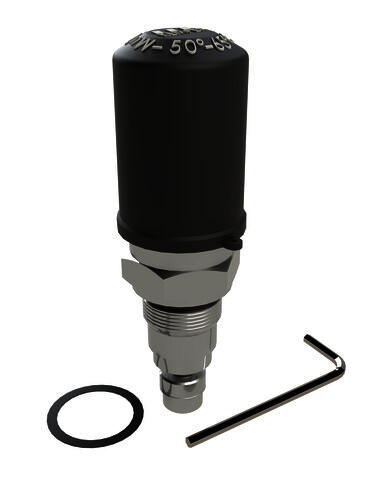 KEMPER NIRO MULTI-THERM Oberteil aus Edelstahl, 50-65 GradC, DN15