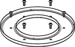 TECEdrainpoint S Pressringset Edelstahl inkl. Schrauben und Dichtung