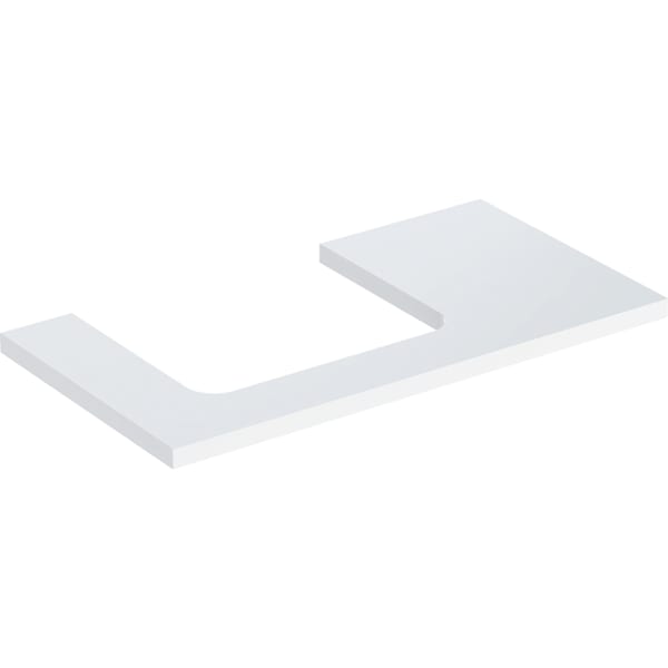 Geberit ONE WT-Platte, Ausschnitt li, für AWT 90x3x47cm, weiß hgl.