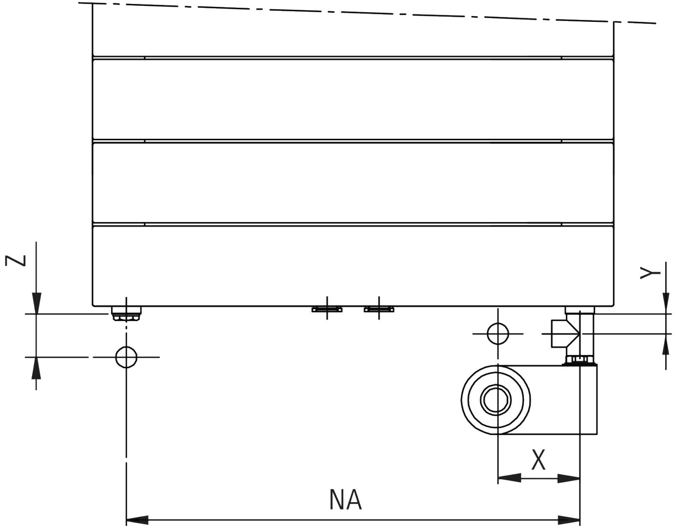 Kermi TABEO 1437x101x600mm QN 876,RAL9016,Mittenanschluss