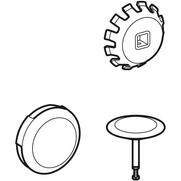 Geberit Fertigbauset für Badewannenablauf d52-12, chrg Geberit Fertigbauset für Badewannenablauf d52-12, chrg