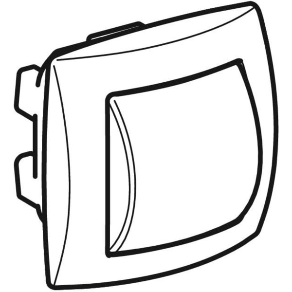 Geberit Handdrücker UP für 1-Mengen-Sp. zu WC-Strg. pneumatischer Sp-Ausl.chrom
