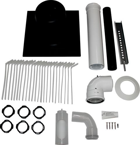 Wolf Anschluss-Set DN60/100 - C93x DN60 im Schacht, Abdeckung PP