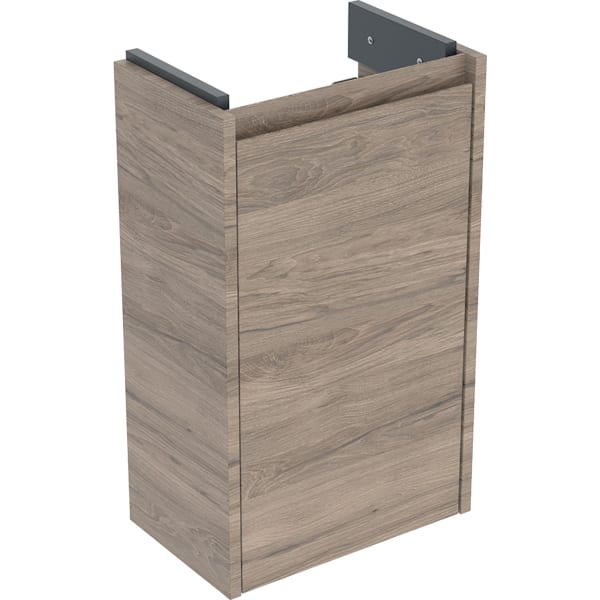 Geberit Renova Compact US für HWB, mit 1 Tür 35,8x60,5x22,5cm, Nussbaum hickory