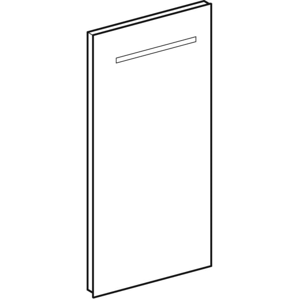 Geberit Renova Compact Lichtspiegel 40x80x3,5cm