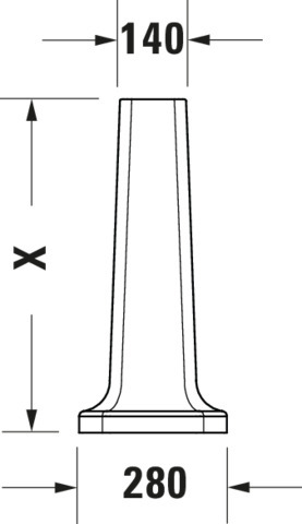 DU Standsäule 1930 für 043880 und 043870, weiß WonderGliss