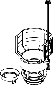 TECE-Ventilsitz mit einstellbarer Spülstromdrossel